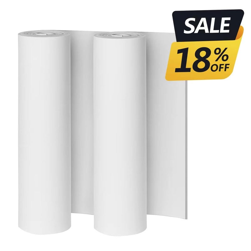 MEARCOOH 2-Pack White Eva Foam Cosplay Sheets roll, Premium eva Craft Foam 1mm Thick,13.9"" x 39"", High Density 86kg/m3 for Cosplay Costume, Crafts, DIY Projects by MEARCOOH - Image 2